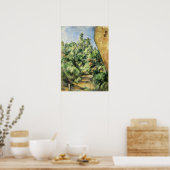 Cézanne - De Rode Rots Poster (Keuken)