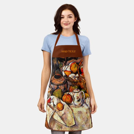 Cezanne - De SJABLOON van de keukentafel Schort (Gedragen)