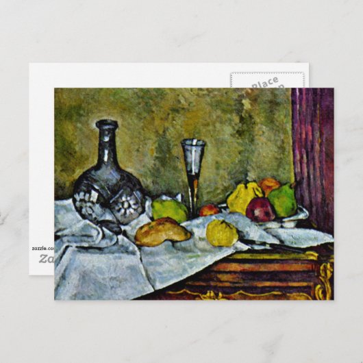 Cezanne - Dessert, Briefkaart (Voorkant / Achterkant)