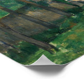 Cézanne - Draai aan de weg Poster (Hoek)