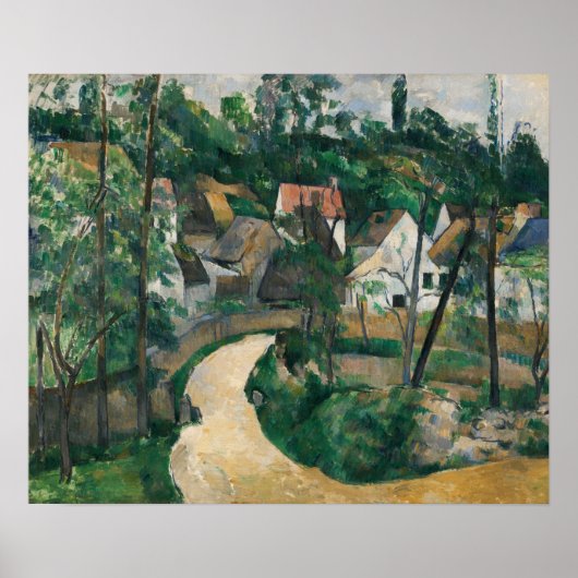 Cézanne - Draai aan de weg Poster (Voorkant)