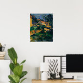 Cézanne - Draaiende weg bij Montgeroult Poster (Thuiskantoor)