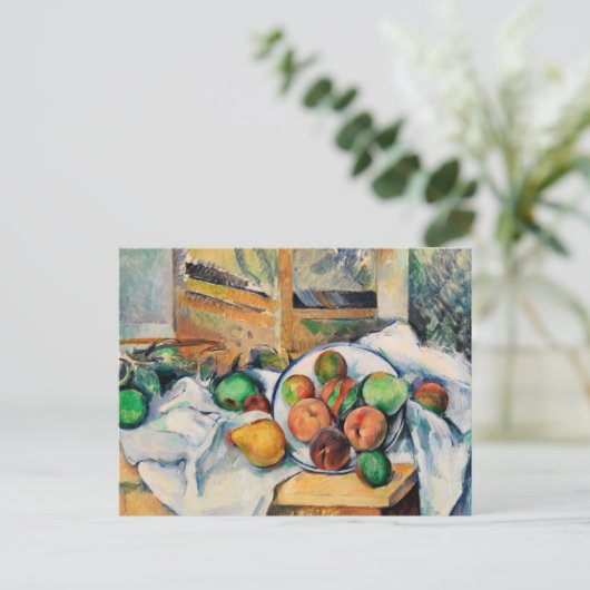 Cezanne - Een hoektafel Briefkaart (Staand voorkant)