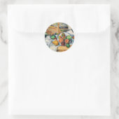 Cezanne - Een Hoektafel Ronde Sticker (Tas)