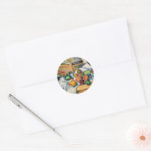 Cezanne - Een Hoektafel Ronde Sticker (Envelop)