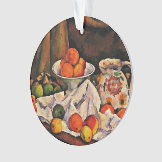 Cezanne - Fruit Bowl, kan en fruit Ornament (voorkant)