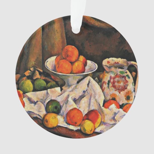 Cezanne - Fruit Bowl, kan en fruit Ornament (voorkant)