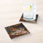 Cezanne: Fruit Bowl, Pitcher en Fruit Glazen Onderzetter (Schuin)