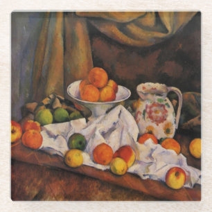 Cezanne: Fruit Bowl, Pitcher en Fruit Glazen Onderzetter