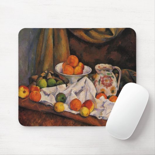 Cezanne: Fruit Bowl, Pitcher en Fruit Muismat (Met muis)