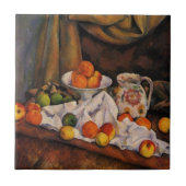 Cezanne: Fruit Bowl, Pitcher en Fruit Tegeltje (Voorkant)