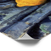 Cézanne - Fruit en een insect op tafel Poster (Hoek)