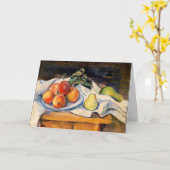 Cezanne - Fruit op een tafel Kaart (Gele Bloem)