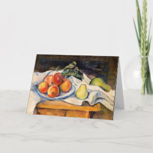 Cezanne - Fruit op een tafel Kaart