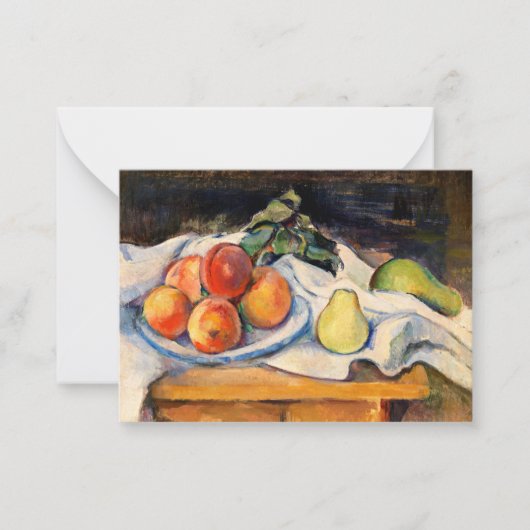 Cezanne - Fruit op tafel Notitiekaartje (Voorkant)