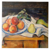 Cezanne - Fruit op tafel Tegeltje (Voorkant)