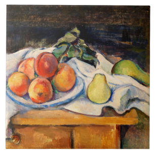 Cezanne - Fruit op tafel Tegeltje