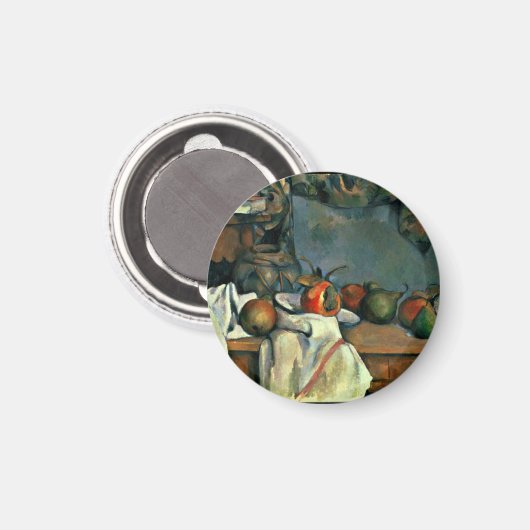 Cezanne - gemberpot met granaatappel magneet (Voorkant / Achterkant)