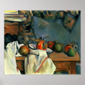 Cézanne - Ginger Pot met Pomegranaat en peren Poster (Voorkant)