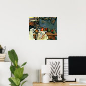 Cézanne - Ginger Pot met Pomegranaat en peren Poster (Thuiskantoor)
