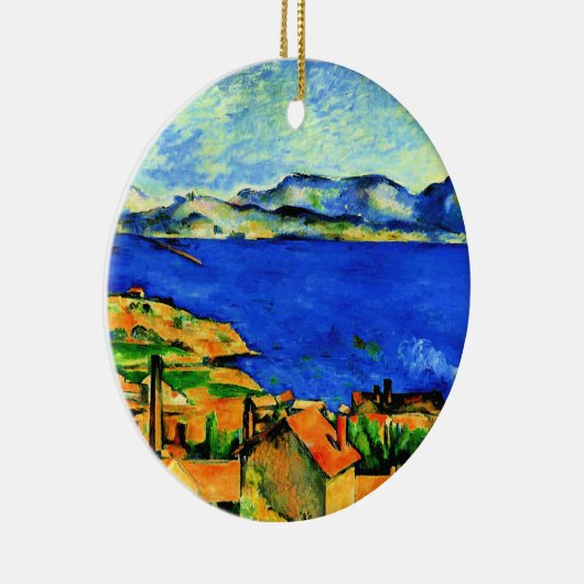 Cezanne - Golf van Marseille, beroemd schilderij, Keramisch Ornament (Rechts)