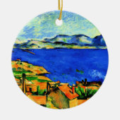 Cezanne - Golf van Marseille, beroemd schilderij, Keramisch Ornament (Voorkant)
