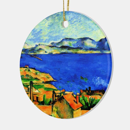 Cezanne - Golf van Marseille, beroemd schilderij, Keramisch Ornament (Links)
