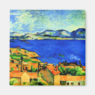 Cezanne - Golf van Marseille, beroemd schilderij, Magneet