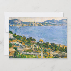 Cezanne - Golf van Marseille gezien vanuit L'Estaq Bedankkaart