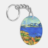 Cezanne - Golf van Marseille gezien vanuit L'Estaq Sleutelhanger (Voorkant Links)