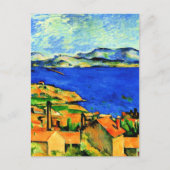 Cezanne - Golf van Marseille, populaire kunstwerke Briefkaart (Voorkant)