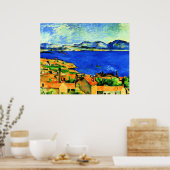 Cezanne - Golf van Marseille, Poster (Keuken)