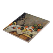 Cezanne - Gordijn, kan en fruit Tegeltje (Zijkant)