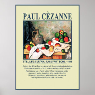 Cezanne Gordijn Kan & Fruitkom Museum Poster