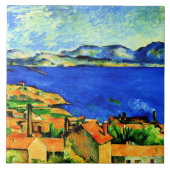 Cezanne - Gulf of Marseille Tegeltje (Voorkant)