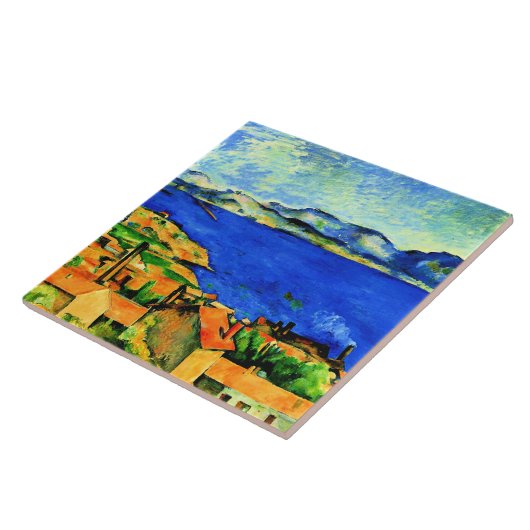 Cezanne - Gulf of Marseille Tegeltje (Zijkant)