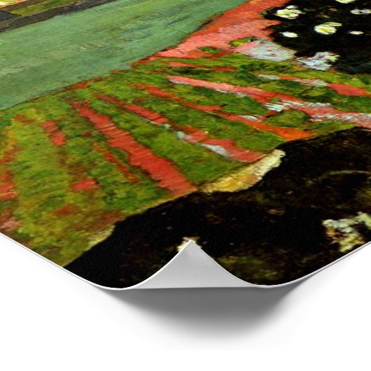 Cezanne - Haystacks in Bretagne Poster (Hoek)