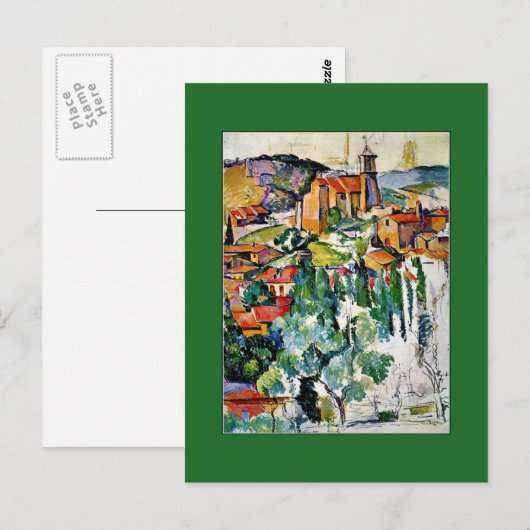 Cezanne - Het dorp Gardanne Briefkaart (Voorkant / Achterkant)