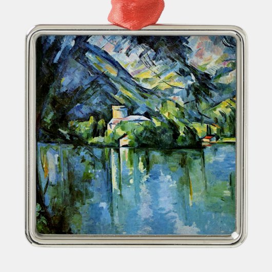 Cezanne - Het Lac d'Annecy Metalen Ornament (Voorkant)