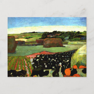 Cezanne - Hooibergen in Bretagne Briefkaart