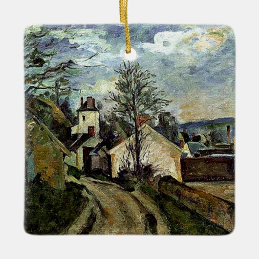 Cezanne - House of Dr. Gachet in Auvers, Keramisch Ornament (Voorkant)