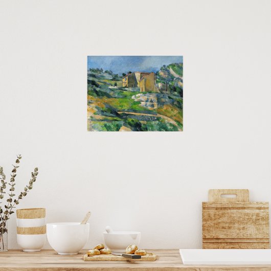 Cézanne - Houses In Provence Poster (Keuken)