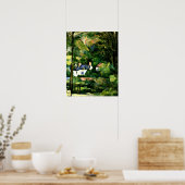 Cezanne - Huizen in het Groen-1881 Poster (Keuken)