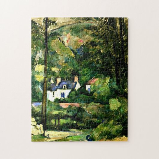 Cezanne - Huizen in het groen- Legpuzzel (Verticaal)