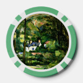 Cezanne - Huizen in het groen Poker Chips (Achterkant)