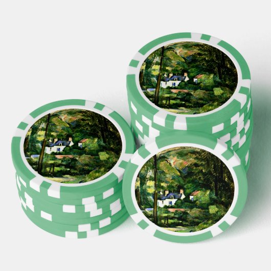 Cezanne - Huizen in het groen Poker Chips (Opstapeling)
