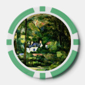 Cezanne - Huizen in het groen Poker Chips (Voorkant)