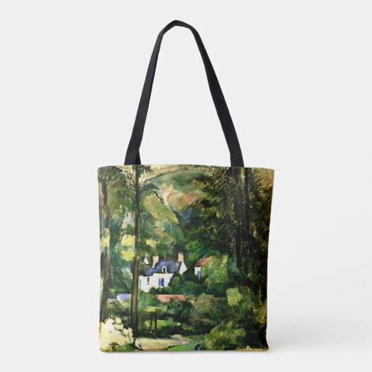 Cezanne - Huizen in het groen Tote Bag (Achterkant)