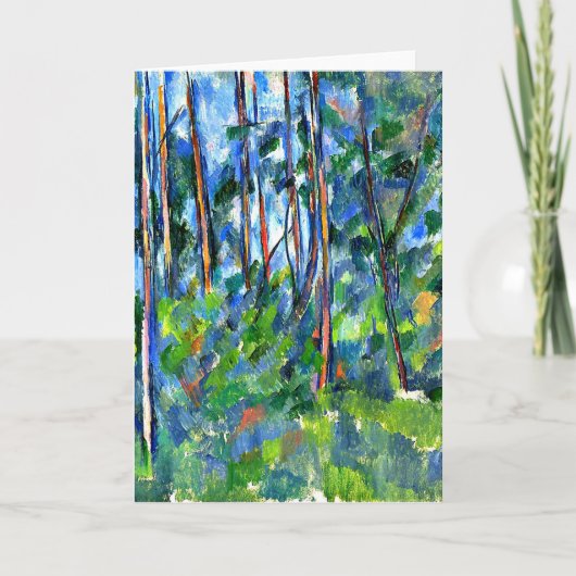 Cezanne - in Bos -1898 Kaart (Voorkant)