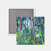 Cezanne - In de Bossen, beroemd schilderij Magneet (Voorkant / Achterkant)